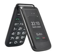 Qubo Telefono per anziani GSM, Cellulare per anziani, 2.4" Display, Volume alto,Funzione SOS, Supporto Dual SIM,Chiamata rapida, Radio FM, Torcia elettrica,Nero
