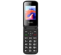 Qubo X-247 4G Telefono Cellulare per Anziani/Nero