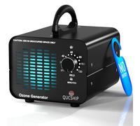 Qucship Generatore di Ozono Professionale 30000mg/h, Macchina Ozonizzatore per Purificazione di Aria a 300㎡, Ozonizzatore per Casa Ambienti, Auto, Uffici, Hotel