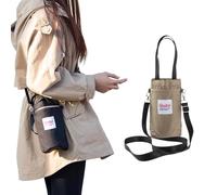Qudai Water Bottle Pouch with Strap, Outdoor Multifunctional Bag, Qudai Bottle Bags - Large Size Crossbody Portable Hand-Held Bottle Tote (One Size,A-Shea Butter Green)