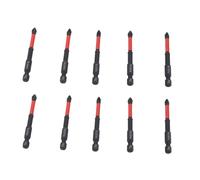 Qudinip 10 Pcs PH Set di Bit del Cacciavite Magnetico, Design del Dente Non Slip con Elevato Resistenza Alla Torsione, Adatto Al Driver di Impatto per Trapano Elettrico per Trapano per