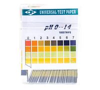 Qudinip 100 Fogli di Test di Test PH, 0 a 14 Strisce di Test di Acido di Misurazione Rapida Accurate, con Indicatore di PH per il Test delle Urine di Cosmetici Dell'acqua del Suolo