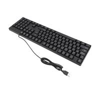 Qudinip 104 Tastiera per Lingua Minoritaria Chiave, Tastiera Cablata, Tastiera da Gioco Ergonomica USB con Cavo da 1, per Computer Portatile Desktop (Layout di Qwetz spagnolo)