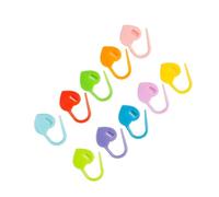 Qudinip 50 Pezzi Segnapunti Colorati, Fermagli per Ferri da Maglia a Forma di Cuore Spilli in Plastica con Design a Colori Multipli, per Ricamo Fai da Te Artigianato Maglieria Uncinetto