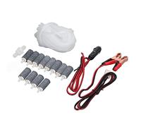 Qudinip Accessorio per Pompa D'aria Kit Durevole di Pietre per Ad Alta Pressione per Acquari Hydroponics Set di Cavi 12V DC 1,5 M (MPQ-906)