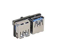 Qudinip Adattatore da 20 Pin a USB 3.0 con Doppie Porte da 19 Pin e 20 per un Efficiente Trasferimento dei Dati e connettività Al PC, Materiale PCB Durevole, 1 unità