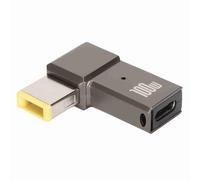 Qudinip Adattatore da USB C a Punta Sottile Convertitore di Carica PD Ad Alta velocità per Compatibile con Laptop ThinkPad Lega di Alluminio Portatile 1 unità