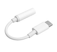 Qudinip Adattatore Jack per Cuffie da Tipo C a 3,5 Mm, Durevole e Ad Alte Prestazioni, per Ascoltare Musica su M10/P20/ Mix2, Bianco