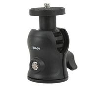Qudinip Adattatore per Testa a Sfera Mini Testa Girevole per Treppiede Regolabile a 360 Gradi per Fotografia e Videografia Materiale ABS