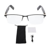 Qudinip AI Traduttore Smart Glasses, Occhiali per Traduzione in Tempo Reale con Obiettivo Polarizzato Incorporato per Microfono per la Musica da Viaggio, Supporta Oltre 100 Lingue