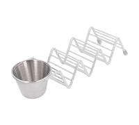 Qudinip Alzata per Pancake Messicani Elegante Supporto Multifunzionale per Taco per Feste in Casa in Acciaio Inossidabile 1 unità