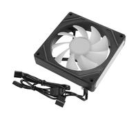 Qudinip ARGB Ventola di Raffreddamento per Computer, Ventola per Telaio Silenzioso con Controllo della Temperatura PWM Elevato Flusso D'Aria con Interfaccia di (Pala della ventola positiva, nera)