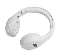 Qudinip Auricolari Wireless Pieghevoli con Auricolare Bluetooth HRD601 per Giochi Musicali All'aperto, Design Confortevole, Materiale ABS Resistente (Bianca)