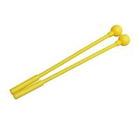 Qudinip Bacchette per Batteria, Strumento a Percussione Portatile Leggero, Sussidi Didattici per L'educazione Musicale, 1 Paio (Plastica gialla)
