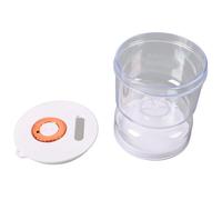 Qudinip Barattolo per Sottaceti con Filtro e Forchetta, Design a Clessidra a Prova di Perdite e Antiscivolo per un Facile Decapaggio e Conservazione, Perfetto per L'uso Domestico, Materiale ABS