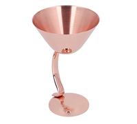 Qudinip Bicchiere da Cocktail in Acciaio Inossidabile da 150 Ml Bicchiere da Vino in Metallo Elegante Ed Elegante per Matrimoni e Feste Design Durevole e Non Tossico (Oro rosato)