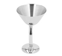Qudinip Bicchiere da Cocktail in Acciaio Inossidabile da 150 Ml Bicchiere da Vino in Metallo Elegante Ed Elegante per Matrimoni e Feste Design Durevole e Non Tossico (Colore acciaio inossidabile)