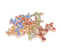 Qudinip Blocchi di Equilibrio per Dinosauri, Giocattoli Impilabili in Legno per Divertimento Interattivo per Bambini Dai 3 Anni in su, 16 Dinosauri di Betulla Colorati