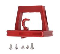 Qudinip Blocco Portapacchi Anteriore per Bici Pieghevole, Supporto per Staffa in Lega di Alluminio con Adattatore di Montaggio per Naso di Maiale a 3 Fori e Viti, per Ripiano Anteriore (Rossa)