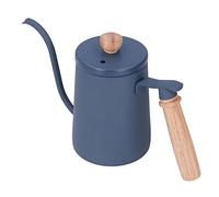 Qudinip Bollitore per Versare il caffè Design Ergonomico a Collo di Cigno 600 Ml Adatto per la Produzione Domestica di Birra in Acciaio Inossidabile 304 (Blu)