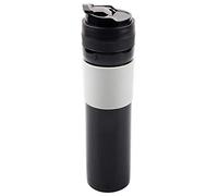 Qudinip Bottiglia da caffè Portatile da 350 Ml Deliziosa Macchina da Viaggio per caffè e tè - Plastica PP Resistente per Uso Alimentare in/rosso (Nera)