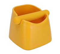 Qudinip Busta per caffè, Contenitore Antigoccia per Evitare Scivolamenti, Piccolo Contenitore con Barra Rimovibile per la di Casa, Caffetteria, Ristorante, Bar, Macchina da caffè (Gialla)