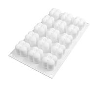 Qudinip Candele in Silicone Stampo, Stampo di Candele Cubi a Bolle, Silicone di Grado Alimentare 15 Pezzi Stampi per Candele per Sapone Fai - -te con Materiale Morbido Non (Stampo in silicone Rubiki)