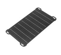 Qudinip Caricabatterie da Pannello Solare da 15 W Caricabatterie Efficiente da Pannello Solare Portatile per Avventure All'aria Aperta Monocristallino 592 G
