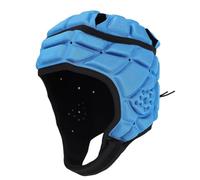 Qudinip Casco da Ragazzo Soft, Copricapo Imbottito da Rugby con Spugna EVA Addensata e Cinturino Regolabile Casco da Football con Bandiera per Calcio Ciclismo Pattinaggio a Rotelle (S)
