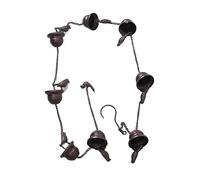 Qudinip Catena di Pioggia, Lunga 5,5 Piedi con 8 Tazze e Uccelli in Movimento per Flusso d'Acqua Decorativo All'aperto, per Le Grondaie per Gli Downspouts Giardino Capannoni Gazebos