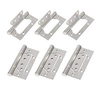 Qudinip Cerniere per Porte in Acciaio Inossidabile da 6 Pezzi per Funzionamento Silenzioso Hardware per Mobili Durevole 10,5x4,8 Cm