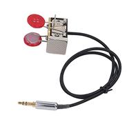 Qudinip Chiave Codice Morse CW Mini Manipolatore Portatile in Resina di Ottone per gli Appassionati di Radio Campeggio per Uso Interno 1 unità