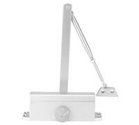 Qudinip Chiudiporta Idraulico con Buffer per Funzionamento Automatico, Posizionamento a 180 Gradi per Porte in Legno e Metallo, Struttura in Alluminio Resistente (062 portante 85 kg)