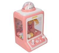 Qudinip Claw Doll Machine Fun Mini Modello Spaziale Coniglietto di Musica Leggera Elettronica per Feste di Compleanno e Divertimento in Famiglia (Rosa)