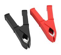 Qudinip Clip Isolata Clip Terminale per Test di Buona conduttività Rossa e Nera per Test di Circuiti Elettrici Ed Elettronici Isolata in PVC 100 Mm
