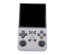 Qudinip Console di Gioco Portatile retrò con Batteria a Lunga Durata da 4000 MAh per Lettori di Gioco Portatili da 4 Pollici Open Source (Grigio)