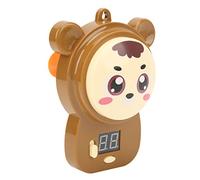 Qudinip Contatore Tattile per Allenamento in Altezza con Trasmissione Vocale Intelligente per Bambini Dispositivo di Salto Divertente e Durevole da 5,9 X 4,4 Pollici (Marrone)