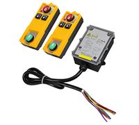 Qudinip Controller per Gru di Sollevamento Impermeabile Telecomandato Industriale con Tecnologia Intelligente per Gru a Ponte Materiale ABS 2 unità (CA 380 V)