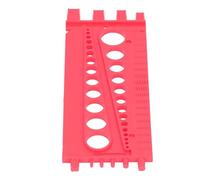 Qudinip Controllo Filettatura, Manometro per Vite del Bullone Dado, Dimensioni Imperiali e Metriche Checker Filettatura Multifunzionale per la Memoria di Cassetta degli Attrezzi Garage (Rosso)