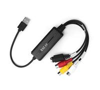 Qudinip Convertitore Video USB 2.0 Adattatore Digitale Compatto di Alta qualità per Workstation di Registrazione e Editing Video, Adatto per Utenti Materiale ABS