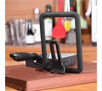Qudinip Coperchio per Pentola in Vetro Rettangolare Visibile, Coperchio per Padella Resistente e Addensato per Cucinare e Cuocere Al Forno, 1 unità in Silicone Trasparente (15 * 18 cm)