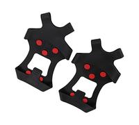 Qudinip Copriscarpe Antiscivolo da, Tacchetti da Trazione con 10 Borchie Ramponi Impugnature da Ghiaccio per Scarpe Stivali su Strade Urbane Ghiaccio