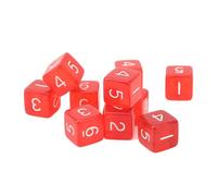 Qudinip Cubi di Dadi in Plastica Trasparente Set da 30 Pezzi Ideale per