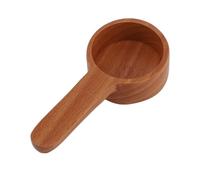 Qudinip Cucchiaio da caffè in Legno Cucchiaio Dosatore Squisito e Durevole per gli Amanti del caffè Forniture per la di Casa Legno Massello 1 unità (Colore registro corto)