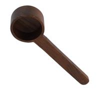 Qudinip Cucchiaio da caffè in Legno Cucchiaio Dosatore Squisito e Durevole per gli Amanti del caffè Forniture per la di Casa Legno Massello 1 unità (Noce Nera Lunga)