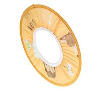 Qudinip Cuffia Impermeabile per Shampoo per Bambini, Cappello di Protezione da Bagno per Bambini, Realizzato in Tessuto Resistente Ed Ecologico (Modello scimmia gialla)
