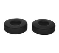 Qudinip Cuscinetti Auricolari di Ricambio per Cuffie Wireless SoloPro Cuscinetti Auricolari in Morbida Pelle Dalla vestibilità Comoda per Lunghe Sessioni di Ascolto 2 Pezzi (Nera)