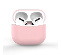 Qudinip Custodia per Auricolare Bluetooth Wireless Custodia Morbida Ultra Sottile in Silicone Liquido Diviso per Auricolari 3 Carica Portatile e Conveniente (Rosea)