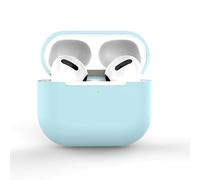 Qudinip Custodia per Auricolare Bluetooth Wireless Custodia Morbida Ultra Sottile in Silicone Liquido Diviso per Auricolari 3 Carica Portatile e Conveniente (Cielo blu)