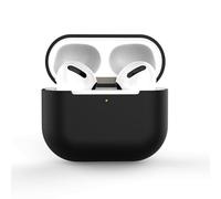 Qudinip Custodia per Auricolare Bluetooth Wireless Custodia Morbida Ultra Sottile in Silicone Liquido Diviso per Auricolari 3 Carica Portatile e Conveniente (Nera)